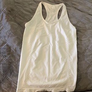 Zyia ribbed white tank